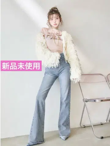 택 포함 새상품 Darich 다리치 세미 플레어 데님 팬츠 S 사이즈