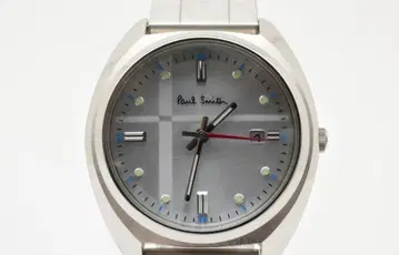 가동품 레어 Paul Smith 아날로그 시계 실버