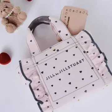 JILL by JILLSTUART 하트 프릴 토트백 스몰 핑크