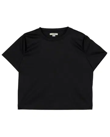 AmeAURORA SHINE SHORT TOP 반팔 T셔츠 블랙