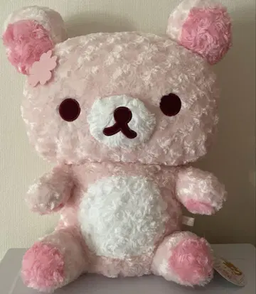 벚꽃 리락쿠마 로즈 보아 봉제 인형 XL 프리미엄