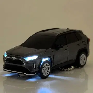 도요타 RAV4 PHV 라이트 점등 키링 미니카 풀백카