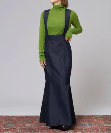 [ IENA LA BOUCLE ] 강연 데님 오버롤 스커트
