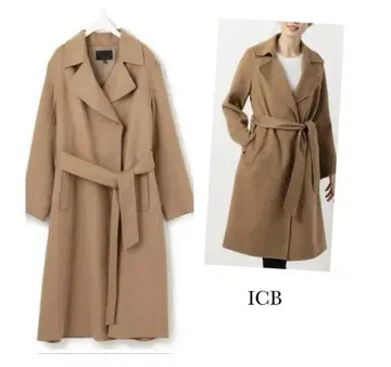 ICB 아이씨비 캐시미어울 리버 벨티드 코트