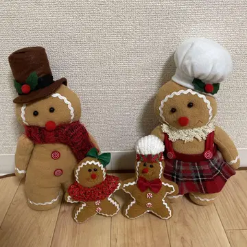 진저 쿠키 봉제 인형 4개 세트