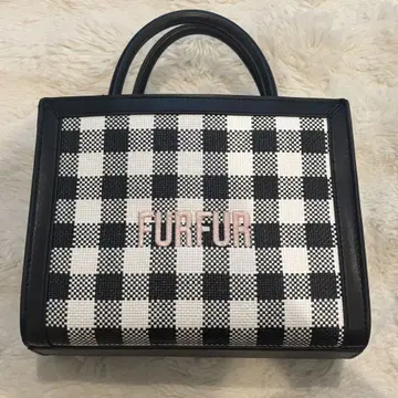 FURFUR 라피아 토트백