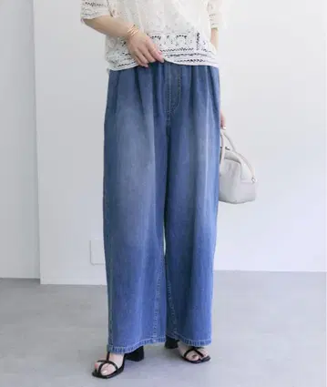 면 린넨 데님 이지 팬츠 퓨어세신