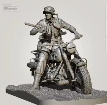 독일 바이크에 올라탄 독일 병사 미조립 1/35