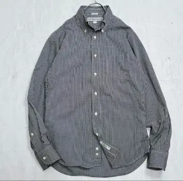 인디비주얼라이즈드 셔츠 깅엄 체크 버튼 다운 셔츠 USA