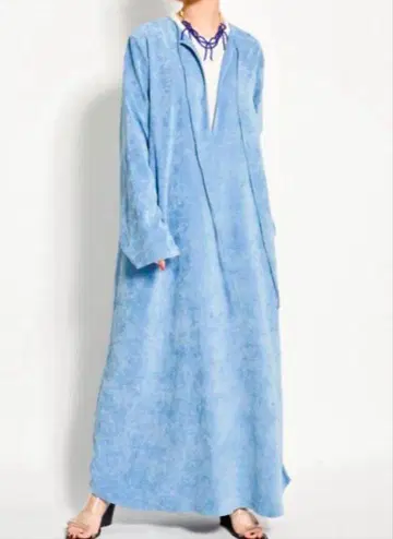 CITYSHOP VELVETEEN KAFTAN DRESS 블루