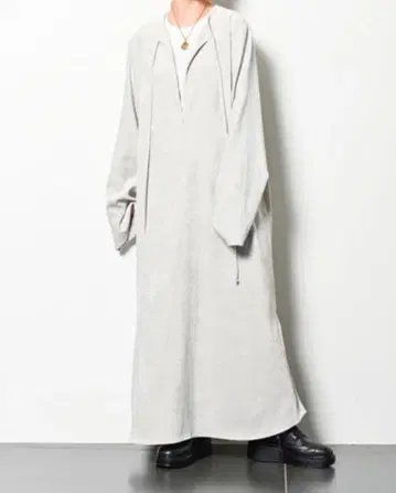 CITYSHOP VELVETEEN KAFTAN DRESS 그레이