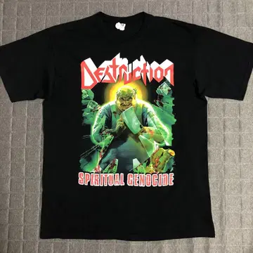 DESTRUCTION T셔츠 부처 그리스도 밴딩 데스트럭션