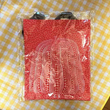 [ 쿠사마 야요이 ] 미술관 한정판 호박 무늬 빨간색 토트백