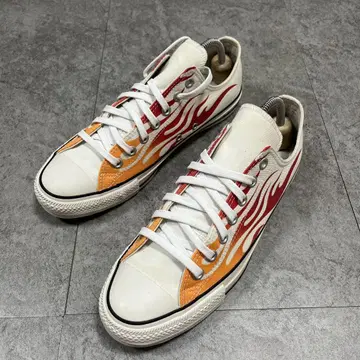 CONVERSE 1SC551 로우컷 파이어 패턴 28cm