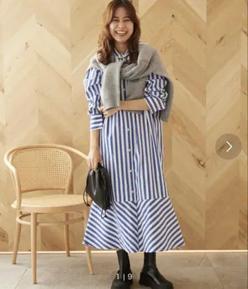 JOURNAL STANDARD relume 스트라이프 셔츠 원피스