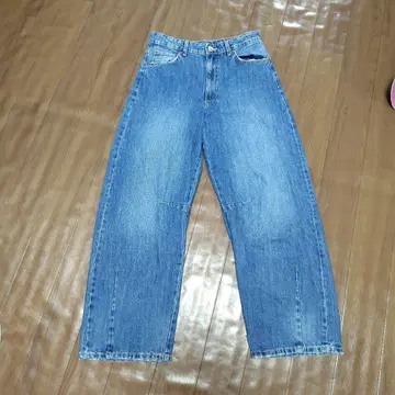 36 ZARA TRF BAGGY BALLOON 미드 라이즈 데님 팬츠