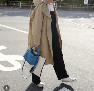 gypsoghila 베이지 트렌치코트 오버 사이즈