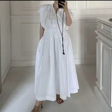 girlish St.cecilia 마들렌 원피스 화이트 프리 사이즈