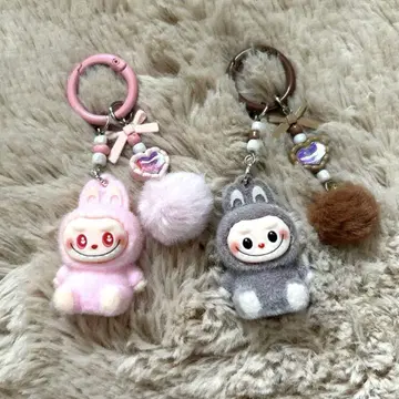 러브브 귀여운 캐릭터 키링 2개 세트