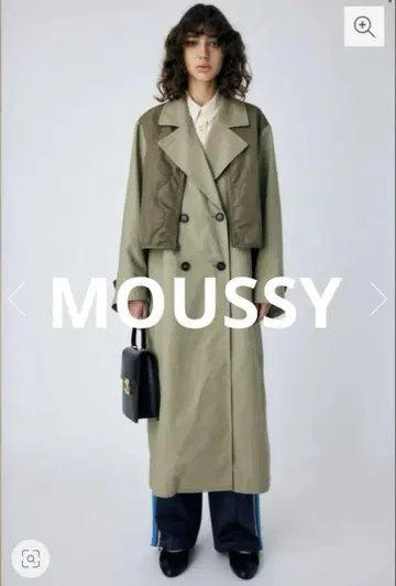 moussy 4WAY 기믹 레이어드 오버 사이즈 트렌치코트 1