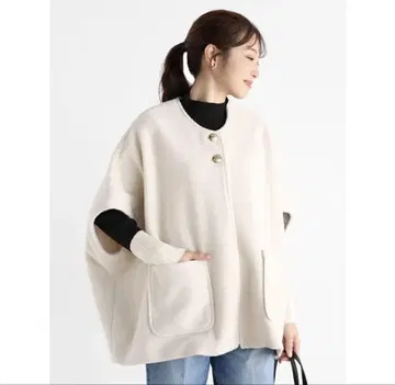 새상품 야마다야 Vin 울라이크 돌먼 코트