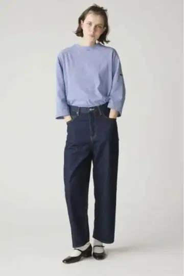 MidiUmi 스트레이트 데님 인디고