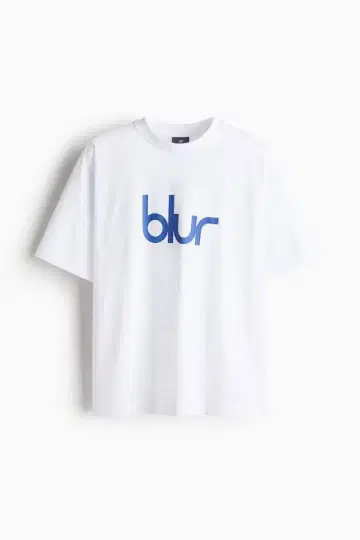 blur H&M 로고 오버 사이즈 T셔츠 즉시 완판 oasis