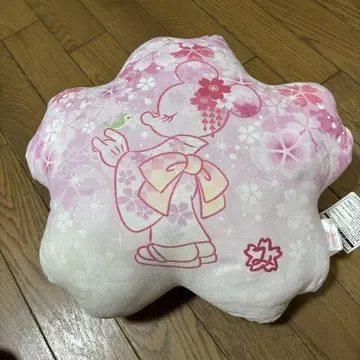 새상품 디즈니 리조트 미니 벚꽃 쿠션