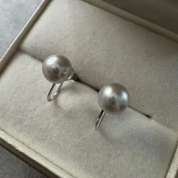 K14WG 진주 귀찌 7mm