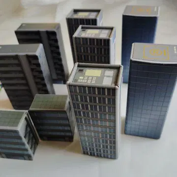 빌딩 모형 S, M, L 사이즈 9종 세트