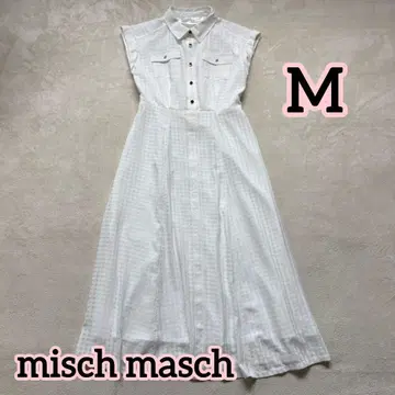misch masch 슬리브리스 셔츠 원피스 플레어 롱 원피스