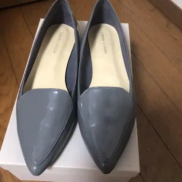 odette e odile 그레이 플랫 펌프스 25