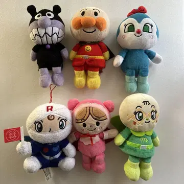 호빵맨 봉제 인형 6세트