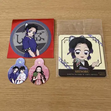 귀멸의 칼날 코쵸우 시노부 극락탕 도큐 호텔즈 코스터 세트