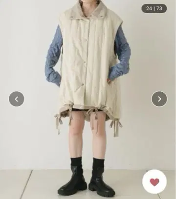 Kastane 퀼팅 리버서블 코트 카스타네