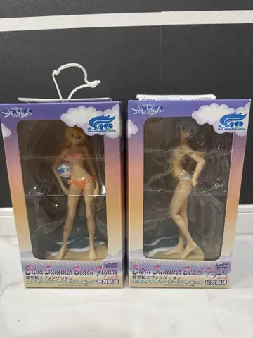 미사용 새상품 에반게리온 엑스트라 썸머 비치 피규어 2개 묶음 판매