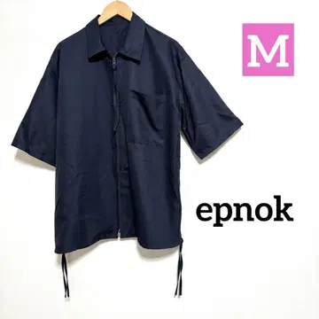 epnok 남성용 사이드 지퍼 반팔 셔츠