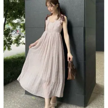 SNIDEL 스나이델 시어 쉬폰 와셔 원피스