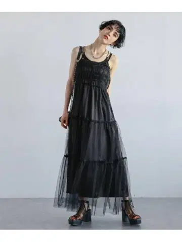 튤 레이어드 PAGEBOY 페이지 보이 원피스