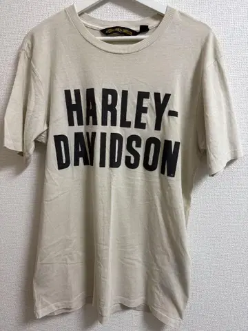 HARLEY-DAVIDSON 크림색 T셔츠 M