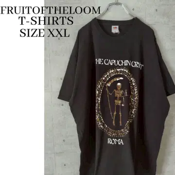 00년대 THE CAPUCHIN CRYPT ROMA 프린트T셔츠 블랙