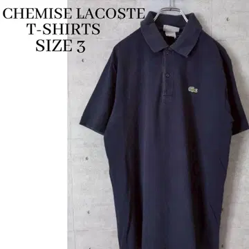 FRANCE제 CHEMISE LACOSTE T셔츠 네이비 사이즈 3