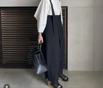 LOHEN 로헨 서스펜더 에그 팬츠 린넨 블랙 38