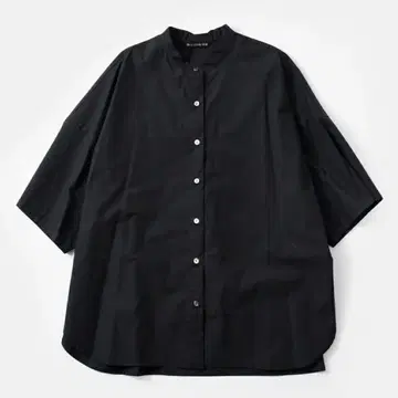 미즈이로 인드 하프 슬리브 스탠드 카라 셔츠