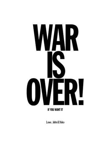 WAR IS OVER! 스티커
