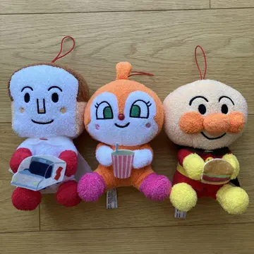 호빵맨 봉제 인형 3체 세트