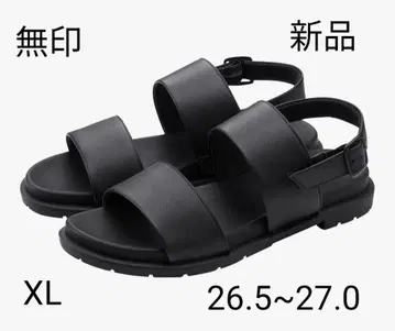 택 포함 새상품 무인양품 가죽 샌들 XL 26.5~27.0