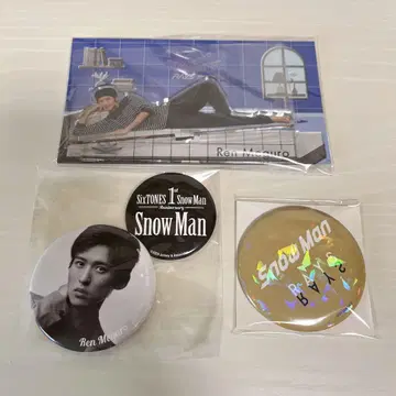 SnowMan 메구로 렌 RAYS 아크릴 스탠드 캔뱃지 캔 거울