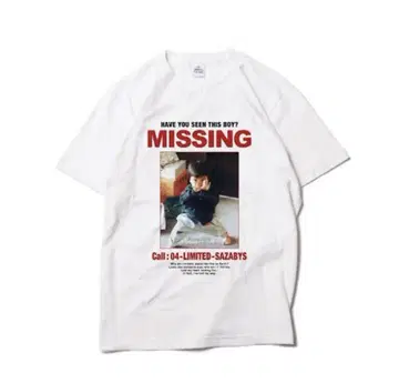 XL 사이즈 04 Limited Sazabys MISSING 티셔츠