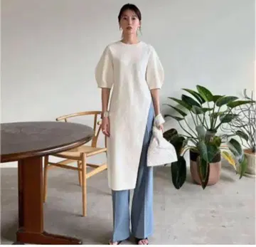 SLANT CUT THERMAL TOPS 아이보리 1 사이즈 s260